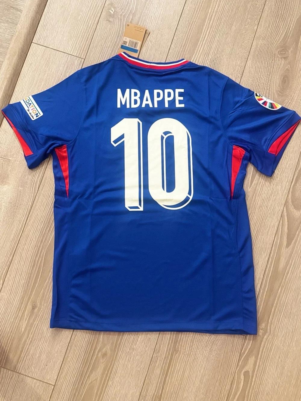 France Style Soccer Jersey #10 Mbappe Men’s Football Shirt Blue New Sizes S